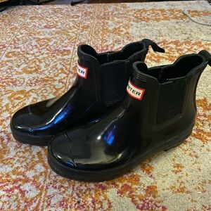 Hunter rain booties black women’s size 7